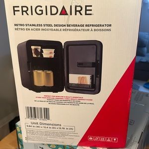 Brand new, never opened Frigidaire mini fridge